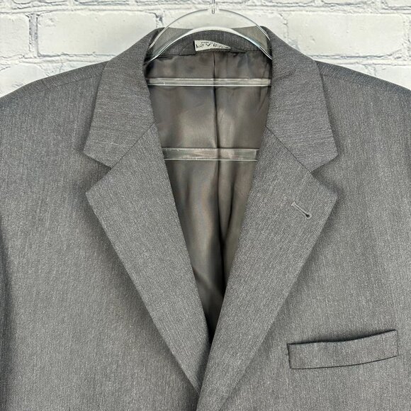 Jos A Bank Signature Collection Mitchell Wool‎ 3 Button Jacket, 46R, Charcoal - Picture 5 of 12